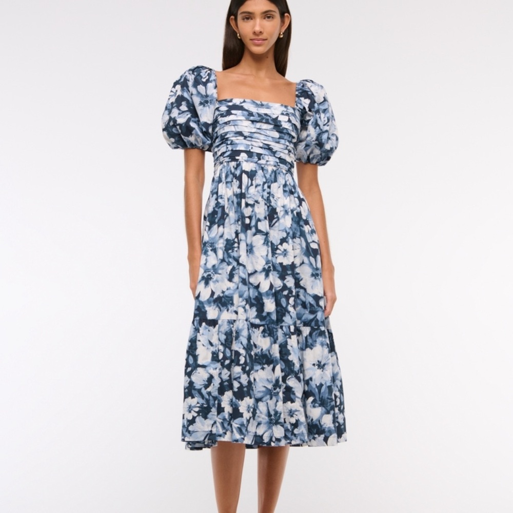 Abercrombie & Fitch Emerson Floral Midi Dress